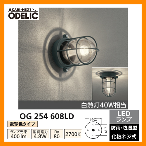 ODELIC オーデリック LEDポーチライト OG254600NR 超人気 - 壁掛け照明